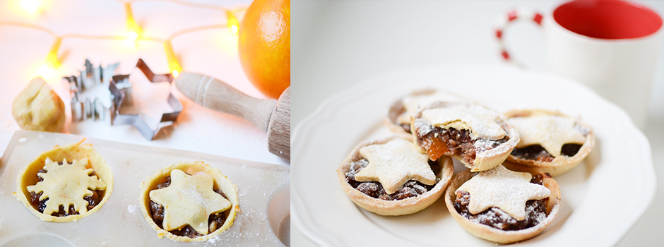 Star-topped Winter Mincemeat (Fruits & Cider) Tartlets