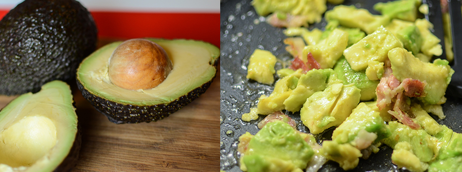 Scrambled eggs with Avocado
