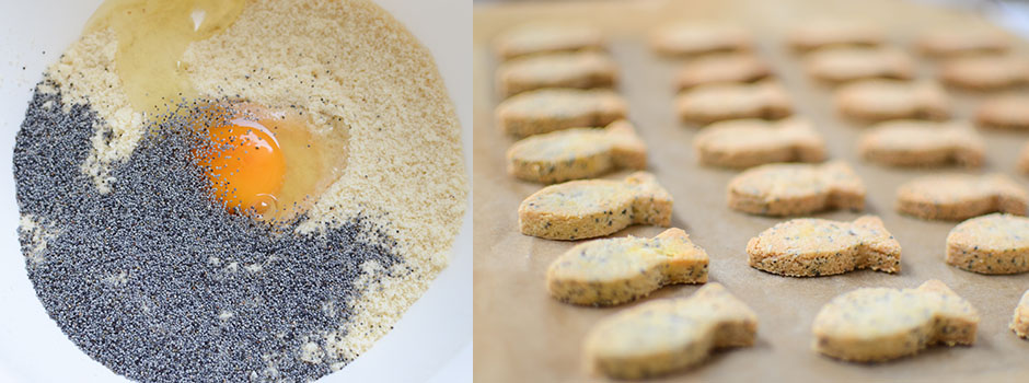 Almond Poppy seeds Crackers (3 ingredients)