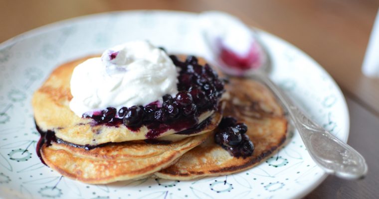 Pancakes with Blueberries