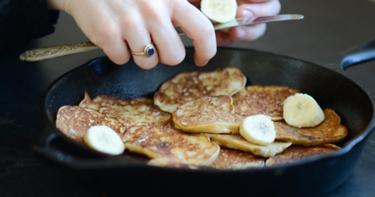 Healthy Banana Pancakes (Video)