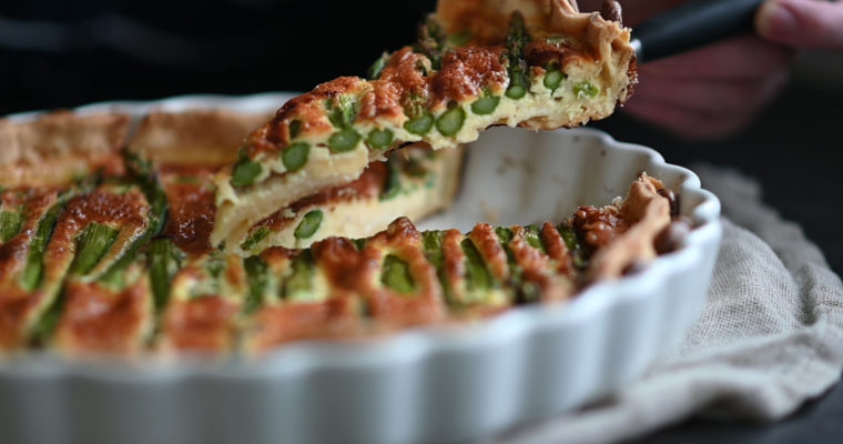 Asparagus Quiche with Gorgonzola (VIDEO)