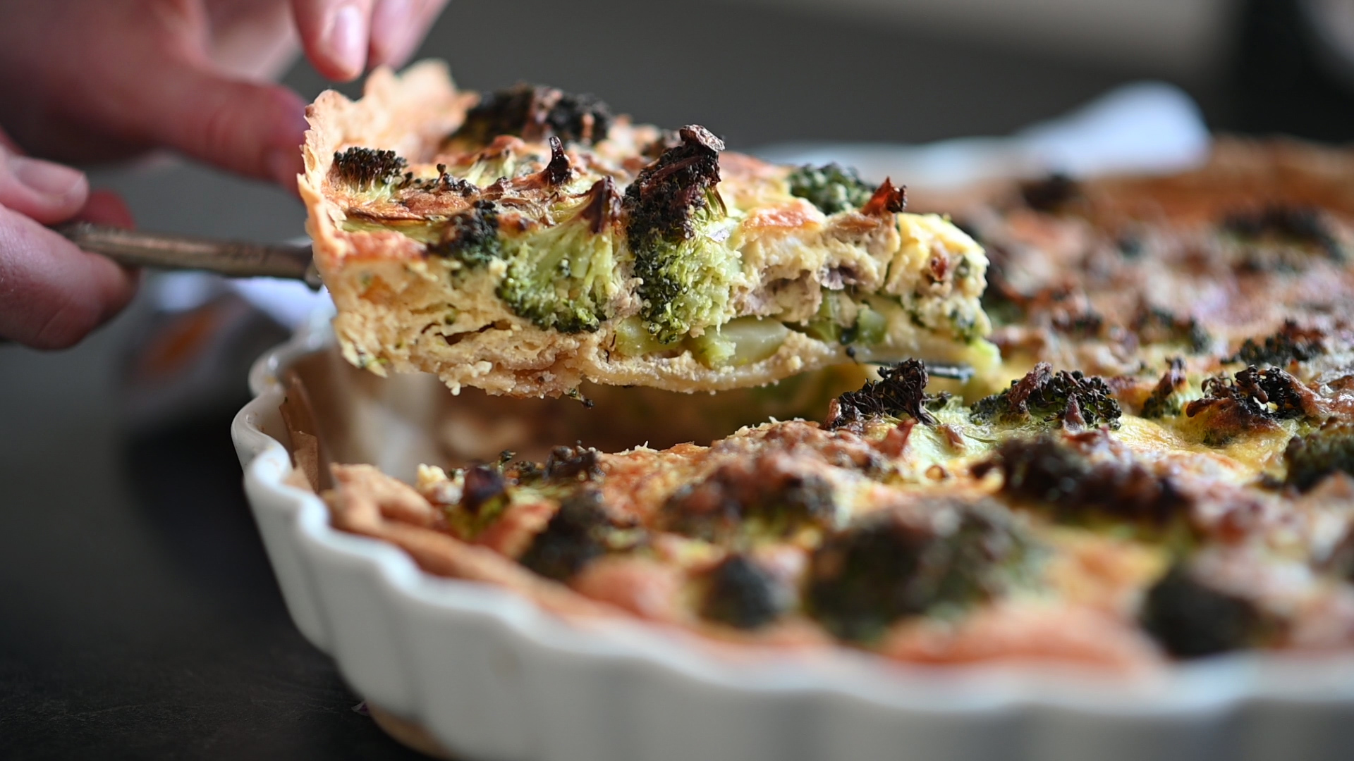 Broccoli & Tuna Quiche (VIDEO)