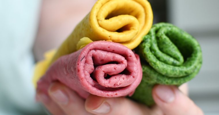 Rainbow Veggie Wraps