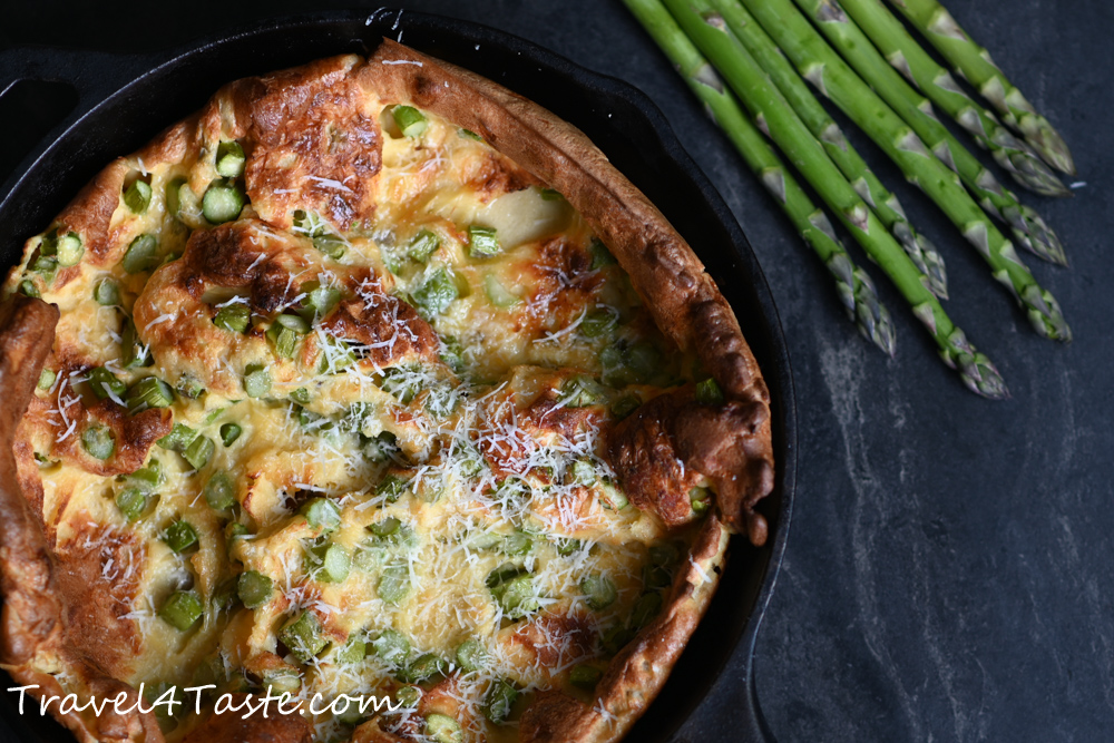 Puffy Pancake with Asparagus & Parmesan (VIDEO)